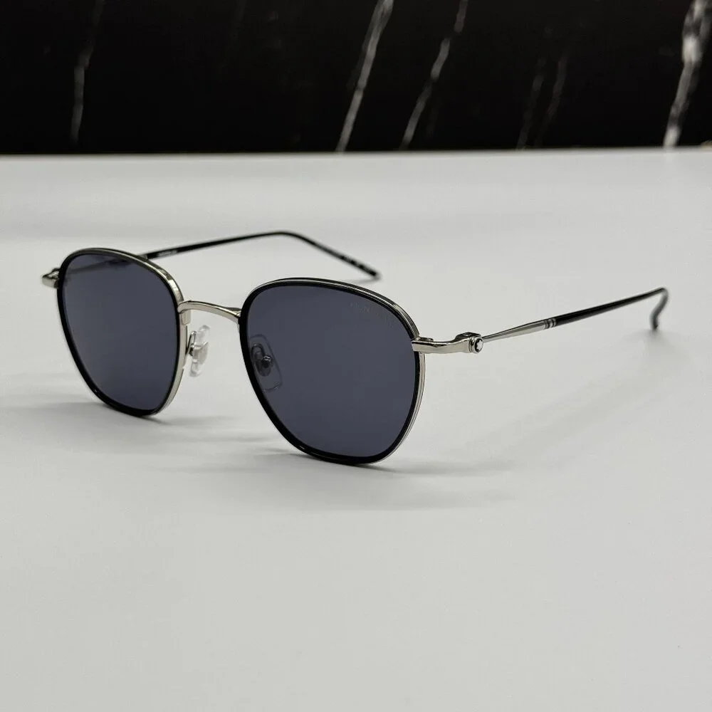 NEW MONTBLANC SUNGLASSES MEN BLACK GRAY EYEWEAR MONTBLANC MB0160S 001